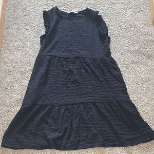 Sonoma Black Casual Dress With Pockets